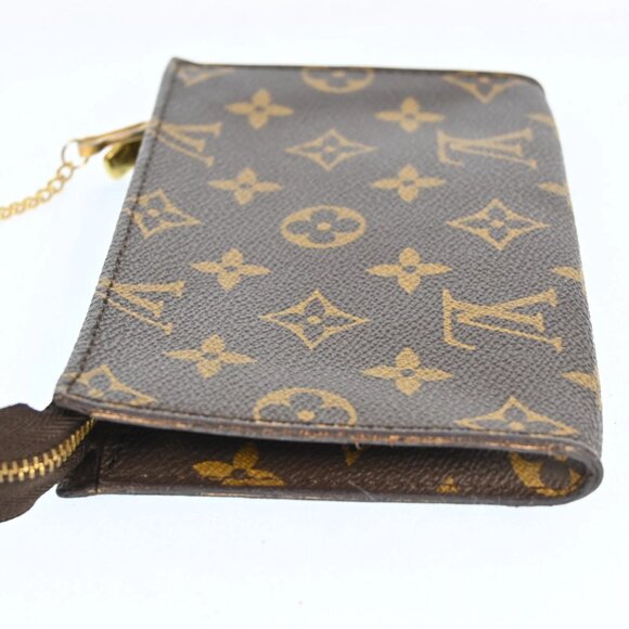 Authentic LOUIS VUITTON Monogram Bucket PM Pouch with Chain bsj425-110825 - Picture 4 of 16